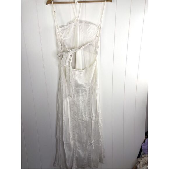NWT Anthropologie Forever That Girl White Sleeveless Lace Midi Dress Boho L - Picture 11 of 16